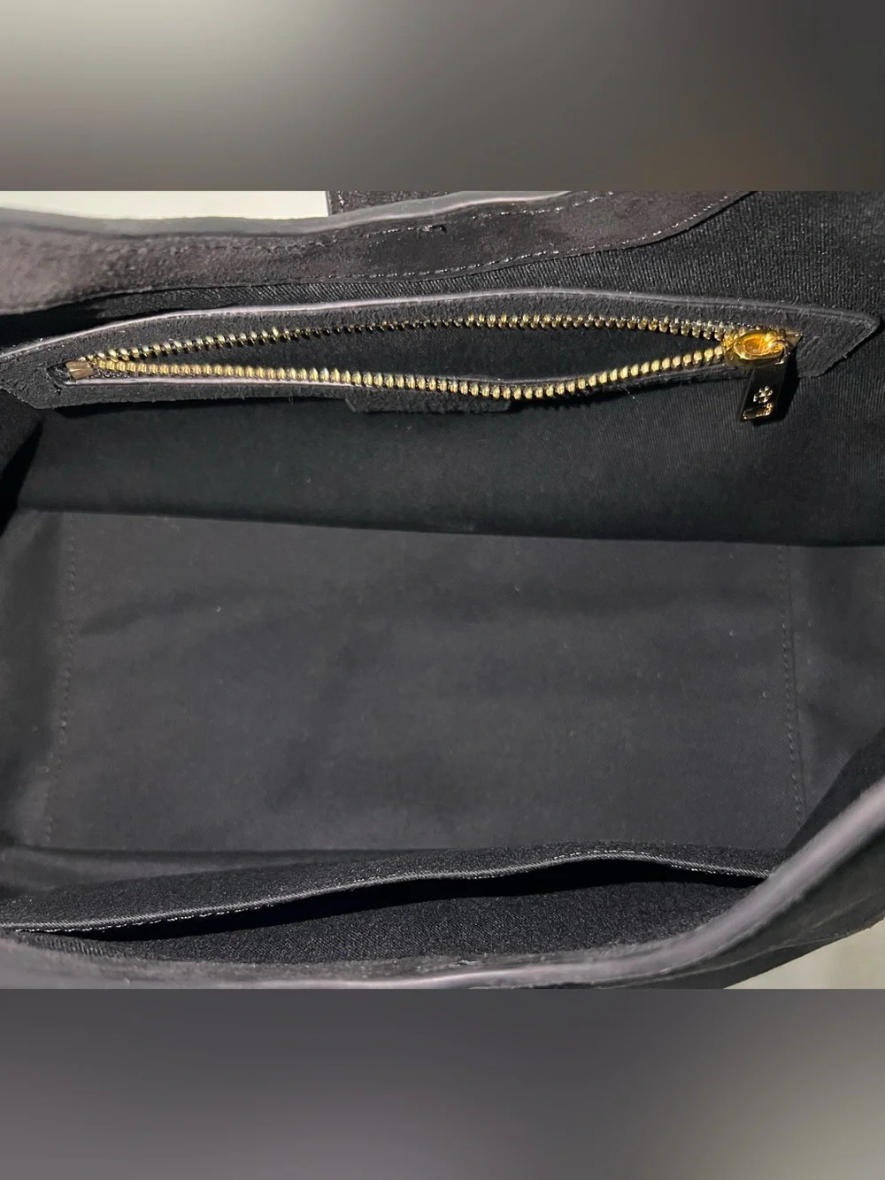Anine Bing Black Suede Hobo Shoulder Bag Gold Hardware Quiet Luxury